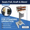 Sealer Sales 8in W-Series Direct Heat Foot Sealer w/ 15mm Meshed Seal Width, Standing Operation W-220DT+STE+PPSE